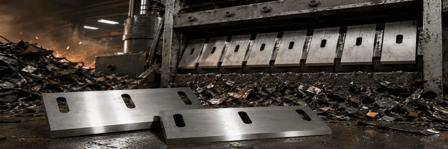 High precision industrial crusher blades for plastic metal recycling