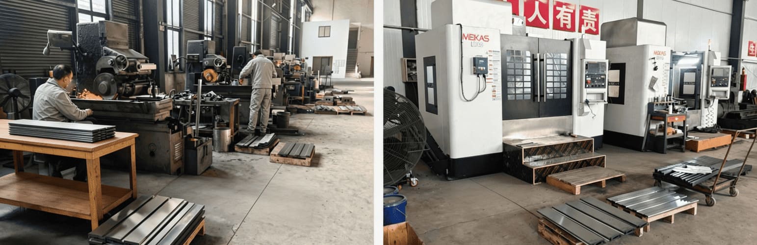 Guangchuan workshop with grinding and CNC machining equipment